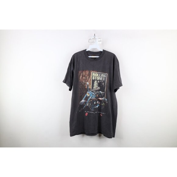 Vintage 90s Harley Davidson Mens XL The Rolling Stones Voodoo